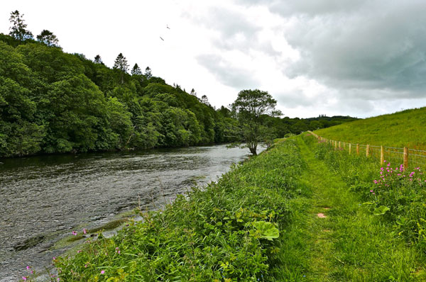 The river Annan at Hoddom Castle